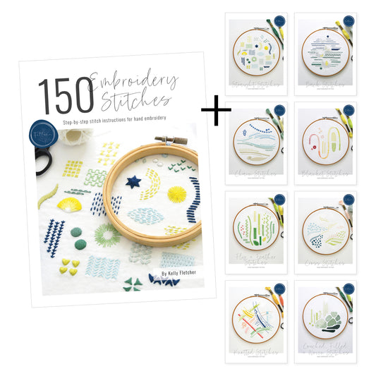 150 Embroidery Stitches + Stitch Samplers