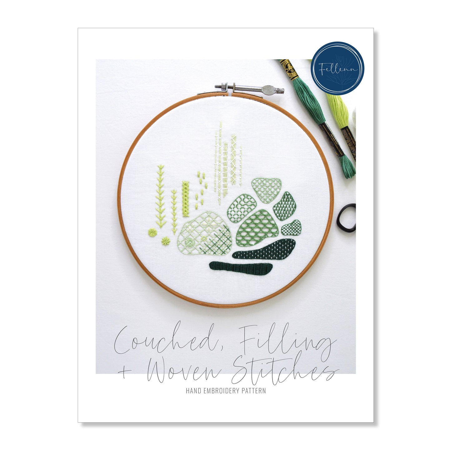 Couched, Filling + Woven Stitches