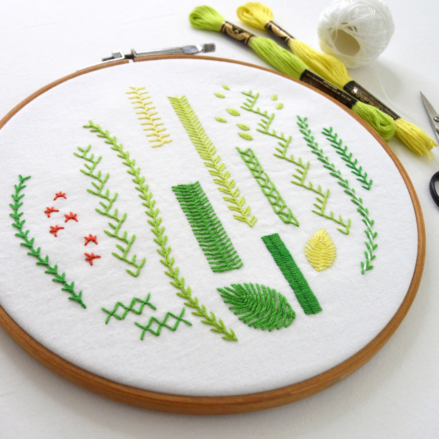 Fly + Feather Stitches
